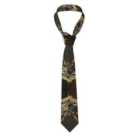 YYHWHJDE Owl reading a book Prints Men's Necktie - Premium Polyester Fiber Tie for Business, Da