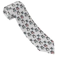 Bow Tie Owl Print Ties for Men, Dress Neck Ties Mens Printed Neckties for Wedding, Party, Activities
