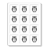 Cute Owl Clear Planner Stickers, 0.5 inch for Scrapbooking Arts Calendar Crafting 120-Pack