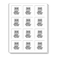 Owl Teacher Clear Planner Stickers, 0.5 inch for Scrapbooking Arts Calendar Crafting 120-Pack