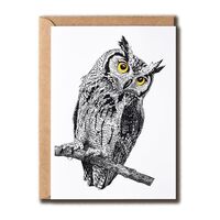 ZoZi9xDesigns Owl Birthday Card - Funny Owl - Happy Birthday - Greeting Card - Gift For Family Frien