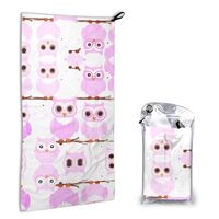 WXXWXD Cute owl Printed Microfiber Quick-Drying Towel, Fast Drying and Water Absorption, Suitable fo