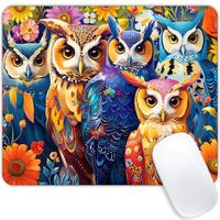 Owl Mouse pad Customized Mousepad Non-Slip Rubber Base Mouse Pads for Computers Laptop Office Desk A