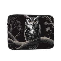 Laptop Case 13 inch Computer Carrying Bag Shockproof Protective Cover Late Night Owl Laptop Sleeve S
