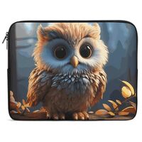 Cute Owl Laptop Sleeve Case 10inch, Shockproof Protective Case, 10-17 Inch Computer Sleeve, Water Re