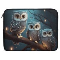 Owl on Tree Laptop Sleeve Case 15inch, Shockproof Protective Case, 10-17 Inch Computer Sleeve, Water