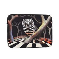 The Glowing White owl Laptop Sleeve Shockproof Case Slim, Lightweight, Portable Protective Travel Ca