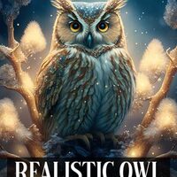 Realistic Owl Coloring Book: Tranquil Birdlife Coloring Pages Featuring Majestic Owls and Enchanted 