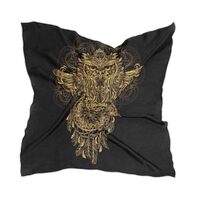 MUCEXQ Owl Dreamcatcher Satin Square Scarves Silk Headscarf Hair Sleeping Wraps for Women