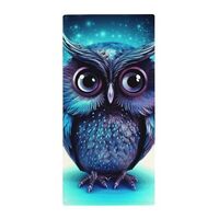 DMHVGEW Bath Towels for Bathroom Blue Owl Towel Shower Towel Quick Drying Camping Towels Super Absor