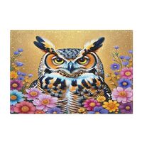CZXW Golden Owl Flowers Bathroom Rug Rectangular Bath Mat Non Slip Bath Rugs Absorbent Shaggy Bathma