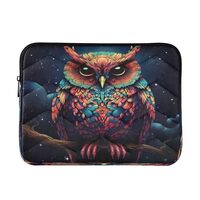 Kigai Owl Laptop Sleeve Bag for 13-14 inch Notebook Shockproof Protective Laptop Case Portable Compu