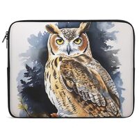 Owl Laptop Sleeve Case 13inch, Shockproof Protective Case, 10-17 Inch Computer Sleeve, Water Resista