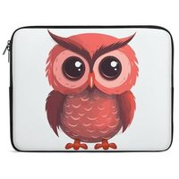 Cute Red Owl Laptop Sleeve Case 15inch, Shockproof Protective Case, 10-17 Inch Computer Sleeve, Wate