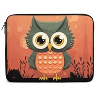 Cartoon Owl Laptop Sleeve Case 13inch, Shockproof Protective Case, 10-17 Inch Computer Sleeve, Water