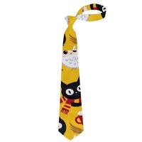 Boy's Leisure Necktie, Cute Ties For Men, Daily Casual Formal Occasion Twill Tie Snowy Owl Glas