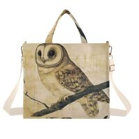 YMXFXP Tote Bag Owl Tree Vintage for Women - Large Corduroy Handbag for Travel Shopping S