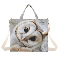 YMXFXP Tote Bag Owl Head Funny for Women - Large Corduroy Handbag for Travel Shopping S