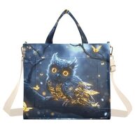 YMXFXP Tote Bag Owl Steampunk Tree for Women - Large Corduroy Handbag for Travel Shopping M