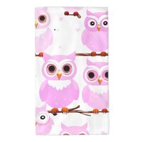 UDFKGLP Cute owl Pattern Towel Towels 27.5x16in Skin-Friendly Absorbent Fluffy and Soft for Bathroom
