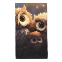 Acbnsll Cute Owls Printed Towel Towels 27.5x16in Skin-Friendly Absorbent Fluffy and Soft for Bathroo