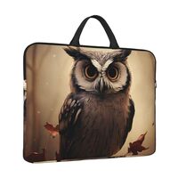 Laptop Sleeve 14 inch Shockproof Laptop Bag Cute Owl Computer Bag Water Resistant Computer Carrying 
