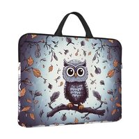 Laptop Sleeve 14 inch Shockproof Laptop Bag Owl Tree Branches Computer Bag Water Resistant Computer 