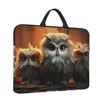 Laptop Sleeve 14 inch Shockproof Laptop Bag Cute Owl Baby Computer Bag Water Resistant Computer Carr