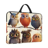 Laptop Sleeve 14 inch Shockproof Laptop Bag Owls Birds Computer Bag Water Resistant Computer Carryin