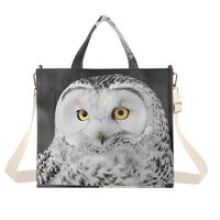 YMXFXP Tote Bag Owl Eye Yellow for Women - Large Corduroy Handbag for Travel Shopping M