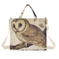 ZRYSMY Tote Bag Vintage Owl Tree for Women - Large Cool Corduroy Crossbody Bags for Daily Use S