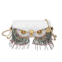 Cute Owl Bags For Women Handbag Fashion Tassel Crossbody Bag Leather Animal Print Shoulder Bag Woman
