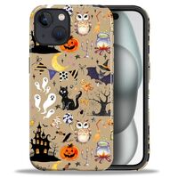 Flivro Case for iPhone 15, PC Hard Shell & Silicone Inner Bumper, Anti-Scratch Full-Body Cover S