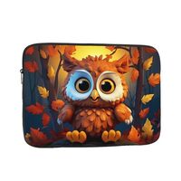 MSRHIUEF Cartoon Owl Stamp Portable Laptop Sleeve Case - Shockproof Portable Laptop Sleeve Bag 10 in