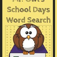 Mr. Owl's Word Search: School Days activity book