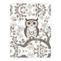 White Owl Printing Stylish Crystal Stickers for Adult Trendy Resin Stickers Suitable for Laptop Lugg