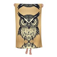 SDEGTHO Cute Owl Microfiber Beach Towel Quick Dry,for Travel,Pool Towel