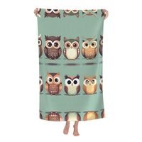 SDEGTHO Cartoon Owls Cute Microfiber Beach Towel Quick Dry,for Travel,Pool Towel