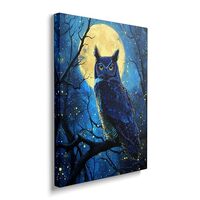 Owl Canvas Wall Art Animals Pictures Owl Painting Prints Modern Artwork for Bathroom Living Room Bed