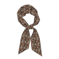 Supdreamc Elegant Women's Headband, Skinny Bandanas Handbag Ties, Owl Pattern Orange