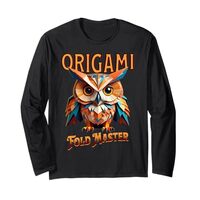 Origami Fold Master Owl s Paper Folding Hobby Gift Long Sleeve T-Shirt