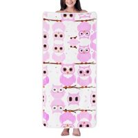 FFGhjk Cute owl Printed Oversized Bath Towel (27x55 inches) for Bathroom, spa, Gym, Beach, etc.