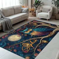 Custom Owl Area Rug, Indoor Outdoor Carpet for Porch, Entryway, Living Room, Bedroom – Persona
