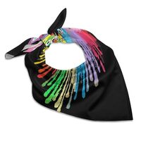 OBLUE Colorful Owl Silk Scarf Multifunctional Square Hair Scarfs Women Fashion Neck Scarves Wristban