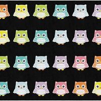 Flagship Carpets Schoolgirl Style Bright Owls Criss Cross Applesauce Children's Classroom D&eac