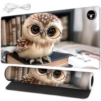 BREIDMKFM Warm Desk Pad,Heated Desk Pad Mouse Mat Gaming,with 3 Heating Levels & 3 Hours Auto Sh