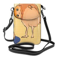 Crooked Owl Small Cell Phone Purse, Floral Print Crossbody Bag, Pu Leather Mini Wallet With Shoulder