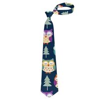 ACCXECTGGV Pre-Tied Adjustable Luxury Neckties Owl Formal Business Tie Tuxedo Classic Ties Casual Bu