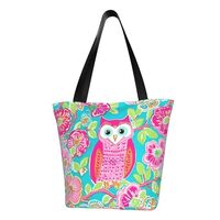 CRAYUKT Owl Floral Bags Shoulder Tote Bag Large Handbags for Women Suitable for Travel 13 Inches
