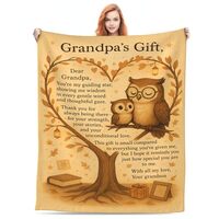 TWILFLNEX Grandpa Gifts Blanket 60"x50" – Thoughtful Birthday Gifts for Grandpa,Sent